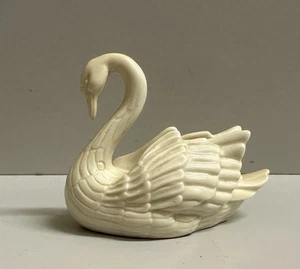 Vintage Lenox 3” Mini Porcelain Swan Figurine - Picture 1 of 8