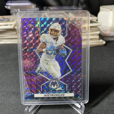 2022 Panini Mosaic Purple Mosaic Prizm /49 Austin Ekeler #102 - Image 1 of 3