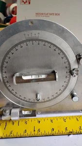  AIRCRAFT PROPELLER PROTRACTOR TESTED GOOD FLIGHT CONTROL CHECK DEGREE TRAVEL US - Bild 1 von 6