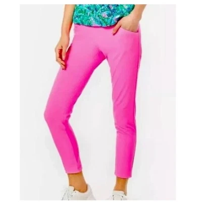 Pantalones Corso Lilly Pulitzer UPF 50+ 8 Rosa Cocatoo Nuevos con Etiquetas Foto 1 de 4