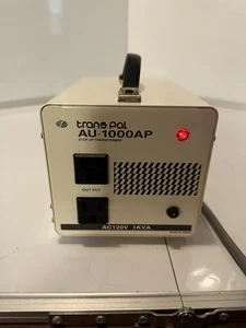 Trans Pal AU-1000AP Step Up Transformer 100V AC To 120V AC Powers On ***Read - Picture 1 of 6