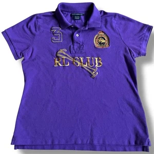 Ralph Lauren Sport lila Challenge Cup Poloshirt Shirt Damen XL bestickt - Bild 1 von 9