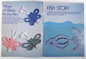 1978 KIDS CAN MACRAMÉ project instructions KNOTTING DIAGRAMS Craft Pub #7256 - Picture 1 of 5