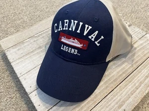 NWT Carnival Legend Cruise Ship Cap Hat Adjustable OSFA - Picture 1 of 7