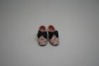 Dollhouse Miniature Pink shoes with Pink Flowers - Handcrafted