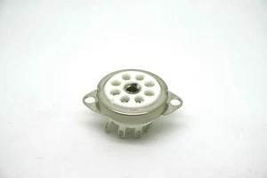 CERAMIC 8 PIN OCTAL MINI TUBE VACUUM SOCKET 25mm TO 30mm HOLE - Picture 1 of 2