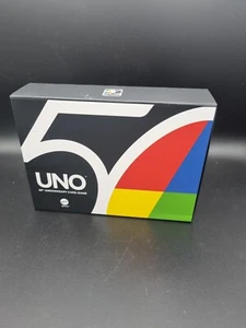 Mattel Games UNO 50 Anniversary Premium Kartenspiel Jubiiläum schwarz Karten - Bild 1 von 2