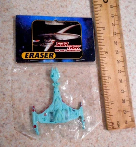 Star Trek The Next Generation Eraser 1994 Klingon Ship Noteworthy OOP - Picture 1 of 6