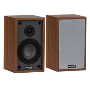 ⭐Dayton Hi-Fi Design 4" Bass Driver Classic Wood-Gr Bookshelf Speaker Pair Wood⭐ - Picture 1 of 6