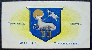No.44 PRESTON Borough Arms 2nd Series (1-50) by W.D.& H.O.Wills 1906 - Picture 1 of 1