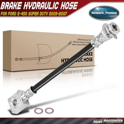 Manguera hidráulica de freno de pasajero trasero derecho derecho para Ford E-450 Super Duty 2003-2007 Foto 1 de 4