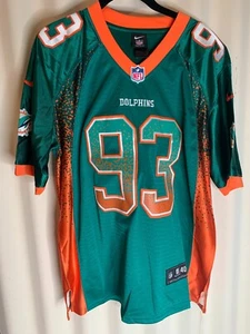Nike On Field NFL Miami Dolphins #93 Ndamukong Suh Jersey Size 40 - Picture 1 of 8
