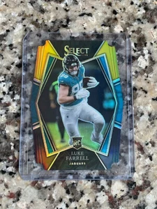 2021 Panini NFL Select DieCut Black/Gold Rookie RC Luke Farrell Jaguars - Picture 1 of 1