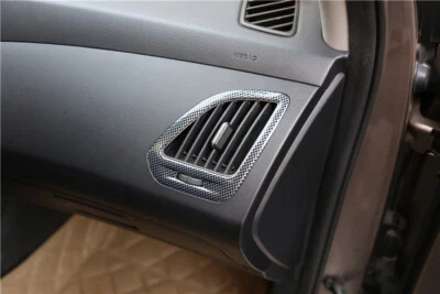 For Hyundai Tucson 2010-2015 Carbon Fiber Console L&R Air Outlet Vent Cover Trim - Imagem 1 de 4