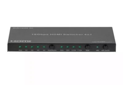 Monoprice Blackbird 4K HDMI Switch, 4x1, HDR, 18G, 4K@60Hz (39666) - Image 1 of 4