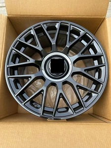 22"x9& 11.5 Black Spyder AMG Rim Wheels Mercedes Benz S550 GLE350 GLS450 GLE63 - Picture 1 of 6