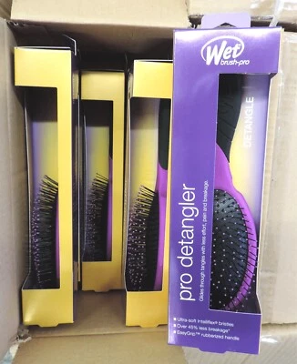 Cepillo húmedo profesional desenredante de cabello - púrpura rizado ondulado para hombres mujeres estuche al por mayor de 5 Foto 1 de 4