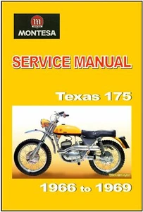 MONTESA Workshop Texas 175 1966 1967 1967 1968 & 1969 Service & Repair - Picture 1 of 4