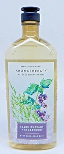 BATH & BODY WORKS AROMATERAPIA RIBES NERO E LEGNO DI CEDRO BODY WASH SCHIUMA BAGNO - Foto 1 di 9