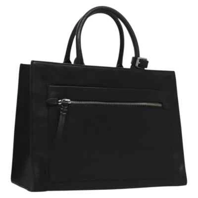 Polo Ralph Lauren V4121 Womens Black Leather Tote Bag Shoulder Bag - Image 1 of 4