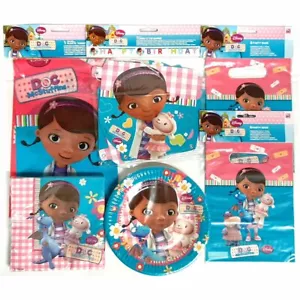 Doc McStuffins Party Pack for 8 People - Tableware, Party Bags & Banner - Picture 1 of 6