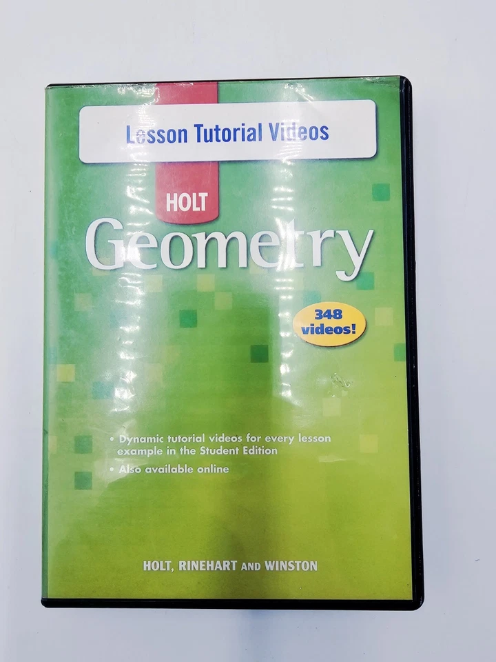 Holt Rinehart Geometry Lesson Tutorial Videos - 348 Videos - Image 1 of 4