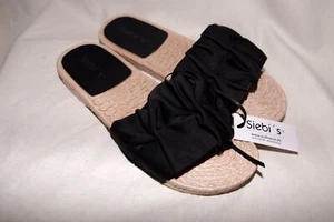 SIEBI'S ciabatte da bagno basse ciabatte sandali SANTIAGO nere NUOVE - Foto 1 di 5