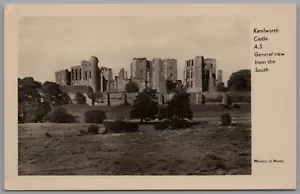 Kenilworth Castle Warwickshire Real Photo England Vintage Unposted RPPC Postcard - Picture 1 of 2