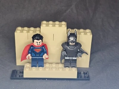 LEGO Minifigure Batman, Armored, Sh217 AND Superman SH219 - Image 1 of 4