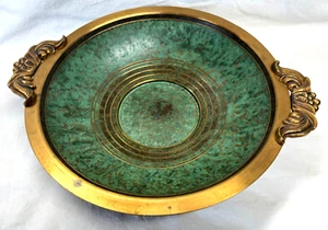 VINTAGE BRONZE CARL SORENSEN VERDIGRIS BOWL - SIGNED - 10 1/2" ACROSS TOP - Picture 1 of 24