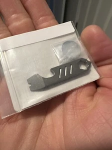 mini micro titanium ti tc4 prybar for keychain edc w/ screwdriver bottle opener - Picture 1 of 1