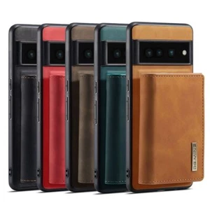 DG.MING 2in1 Wallet Phone Case For Google Pixel 9 9Pro XL Leather Holder Cover - Zdjęcie 1 z 32