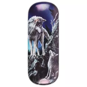 Lisa Parker Hard Glasses Case with cleaning cloth GUIDANCE LP_31228 Wolf - Picture 1 of 2