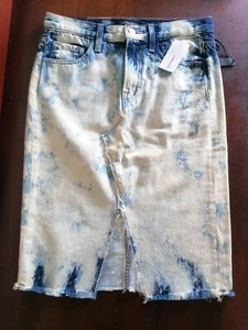 J Brand Trystan Elation Acid Wash Bleached denim skirt size 25 New RRP $369 - Picture 1 of 5