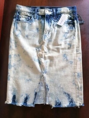 Falda vaquera blanqueada blanqueada lavada con ácido J Brand Trystan talla 25 nueva precio de venta sugerido por el fabricante $369 Foto 1 de 4