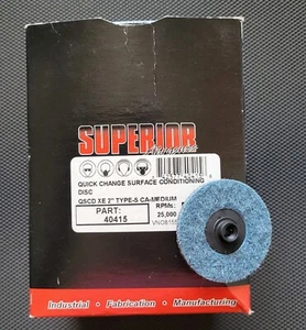 10 SUPERIOR 2" Quick Change Surface conditioning Discs #40415 QSCD XE Type S Med - Picture 1 of 2