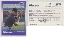 1990 Star Ft Lauderdale Yankees Rod Ehrhard #7