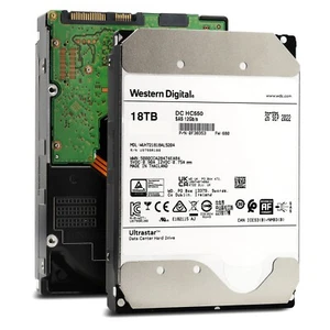 WD Ultrastar DC HC550 18TB SAS 3.5" Enterprise HDD WUH721818AL5204 0F38353 - Picture 1 of 4
