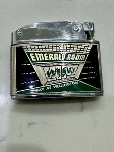Vintage Rolex Lighter Enamel Artwork Two Sided Bay At Wellington Toronto Clubs - Picture 1 of 2