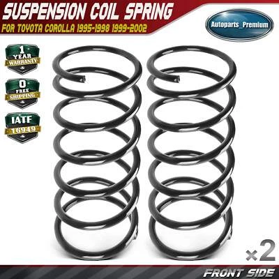 2x Juego de muelles helicoidales delanteros izquierdo y derecho para Toyota Corolla 1995-2002 L4 1,8 L con aire acondicionado Foto 1 de 4