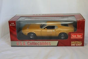 Mustang 1971 techo deportivo en ""oro amarillo medio"" de Sunstar escala 1:18 - Imagen 1 de 8