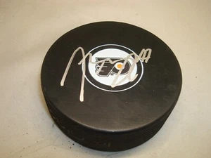 Disco de hockey firmado por Andrew MacDonald de los Philadelphia Flyers autografiado 1A - Imagen 1 de 2