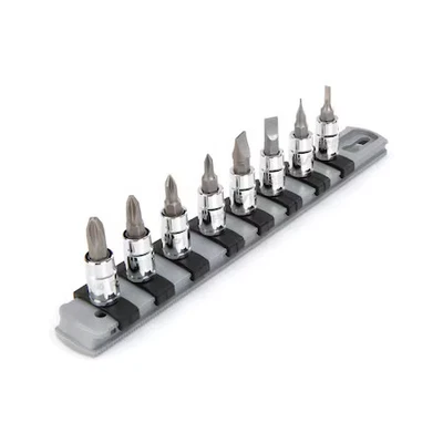TEKTON SHB90104 1/4 Inch Drive Phillips/Slotted Bit Socket Set with Rail, - Image 1 of 4
