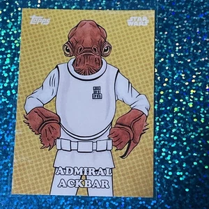 2016 Topps Star Wars Card Trader #CA12 ADMIRAL ACKBAR Classic Card Art - Picture 1 of 6