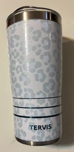 NEU Tervis Leopard Thermobecher Reisebecher blau und weiß Edelstahl - Bild 1 von 5