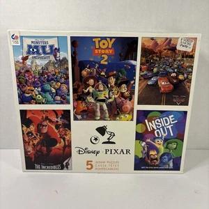 Disney Pixar Puzzle Set - 5 Puzzles: Monster Inc, Autos, Toy Story & mehr - Bild 1 von 4