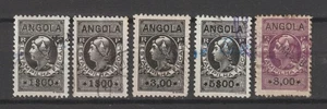 Portugal Angola Sello de Ingresos Fiscal Fiscaux 1954 Gerais Conjunto de Impuestos Generales 3 - Imagen 1 de 1