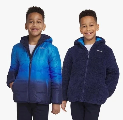 Nueva Chaqueta Eddie Bauer Juvenil Reversible Talla 10/12 Nueva con Etiquetas Foto 1 de 4