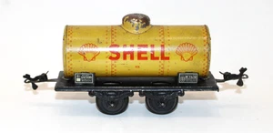 Vintage Tin O Scale 4 wheel European Shell Tank Car #1470 5.5" - Picture 1 of 5