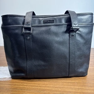 Bolso de Mano Kenneth Cole de Cuero Negro. Buen estado. Grande. - Imagen 1 de 14